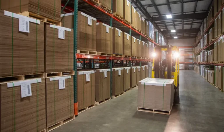 Stacks of Chipboard at Badger’s Warehouse